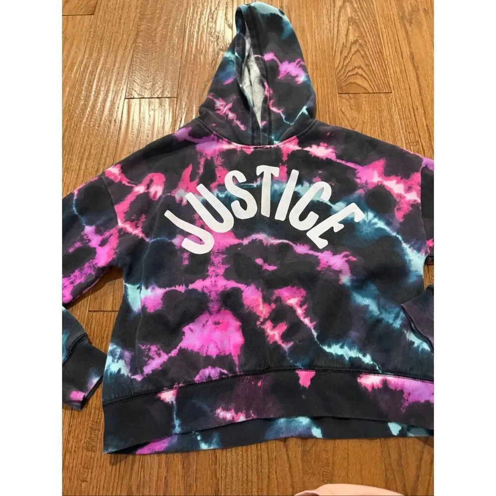 Justice girl bundle hoodie and long sleeve size L